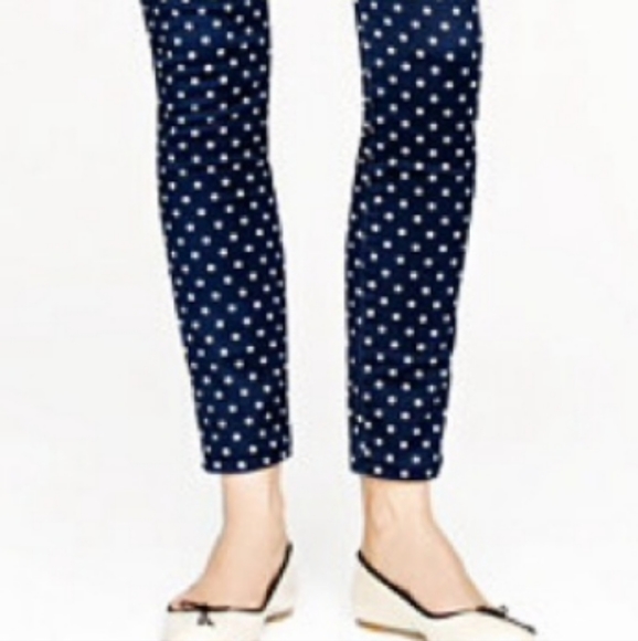 LAST PAIR Polka Dot Faded Skinny Jeans NWT - Picture 2 of 6